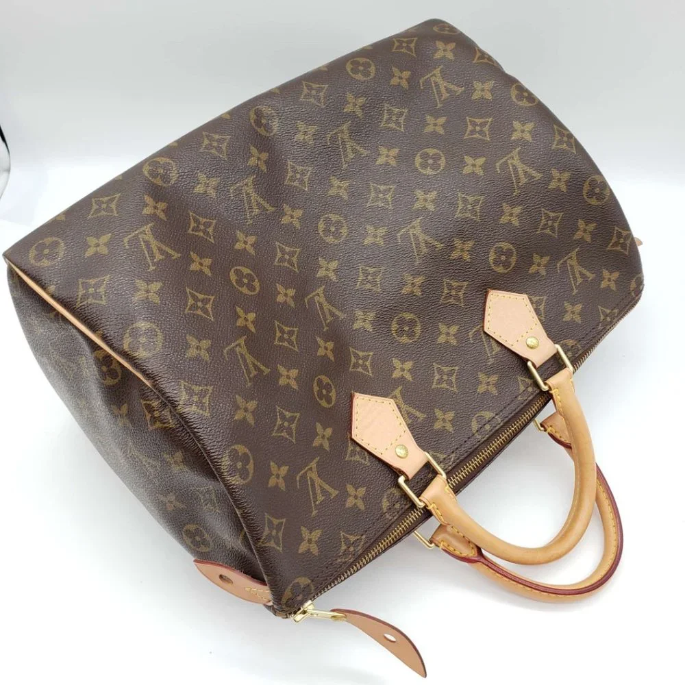 100% Authentic Louis Vuitton  Speedy 35 Monogram Boston Hand Bag - Picture 5 of 16